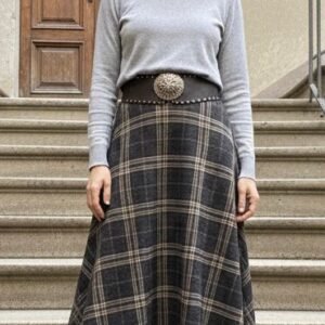Falda Tartán (Gris)